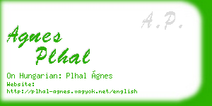 agnes plhal business card